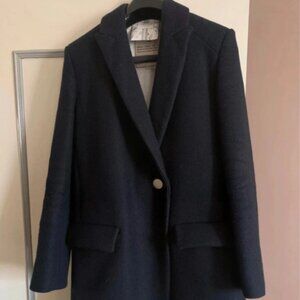 Zadig & Voltaire Marco Coat – Navy & Red Wool Blend – Size S